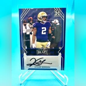 2022 Leaf Draft Kyler Gordon Rookie Auto Blue #BA-KG1
